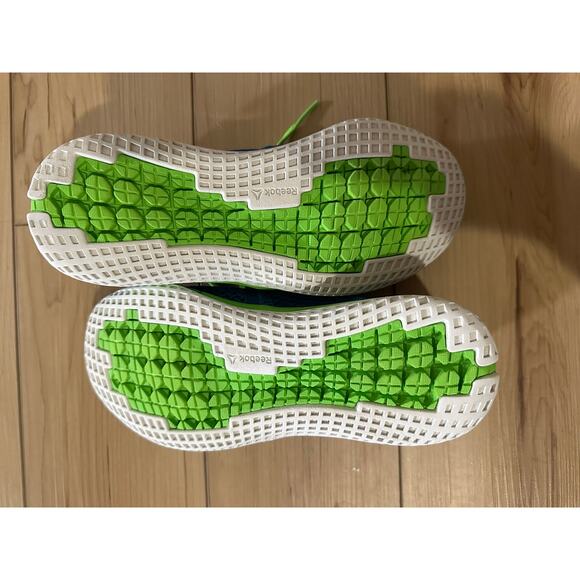 Reebok  Zprint Running  Athletic Blue and Green Size 2.5 Youth - Picture 7 of 8